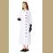 3pcs Unisex Crazy Scientist White Long Robe Halloween Cosplay Costume