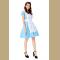 3ps Adorable Light blue Wonderland Dress Cosplay Theatrical Fancy Costume
