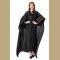 Gothic Black Vampire Dress Adult Devil Cloak and Dress Halloween Costume 