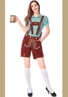 Oktoberfest Beer Outfits Dirndl Women's Blouse Dress Pants Bavarian Costume