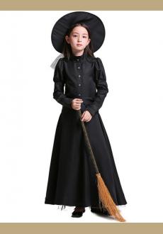 Hot Sale Girls' Witch Costume, Halloween Children Classic Witchy Dress Up