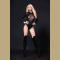 Wet Look Bodysuits rivet fancy costume shiny Faux Leather catsuit women's stripper clothes clubwear full sleeve playsuit