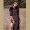 Bohemia Embroidery V Neck Long Sleeve Side Split Maxi Beach Dress