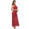 off shoulder long maxi red sequin dresses plus size