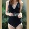 deep v one piece swimsuits