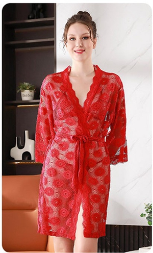 Women's Lace Kimono ...