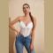 Solid Corset Lace Sp...